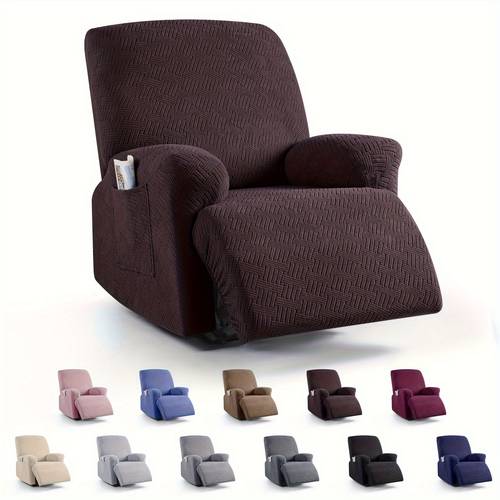 4 6 8 sets spandex jacquard recliner sofa cover elastic fully wrapped recliner chair chair cover 1 2 3 seater massage chair sofa cover universal recliner sofa dust cover massage chair protective cover
