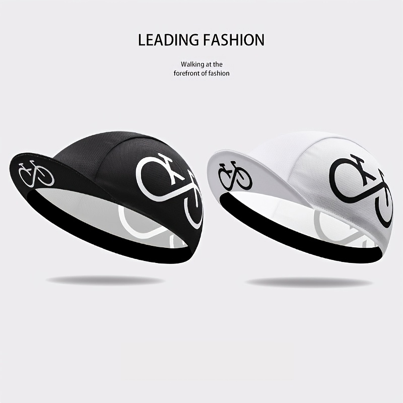 Image of Two-piece Cycling Cap Outdoor Sports Riding Hat Breathable Quick Dry Bicycle Hat Sports Cap Running Cap Unisex Two-piece, Without Battery