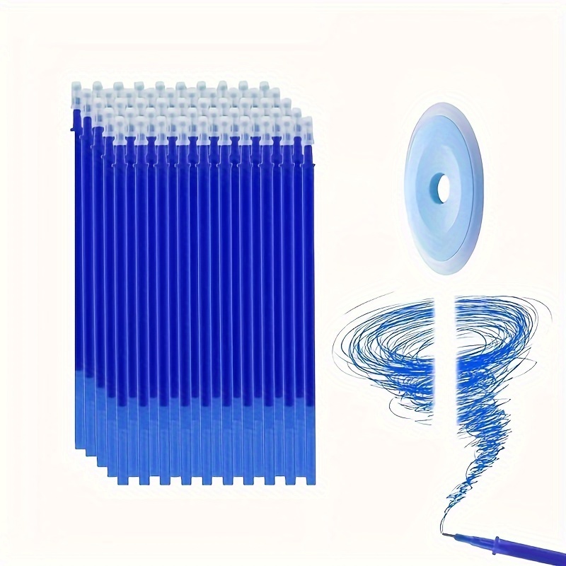 35pcs Erasable Gel Pens -0.5mm Point - Heat &Rub Resistant - Ideal for School & Office Use (30 refills+3 pens+2 Eraser)