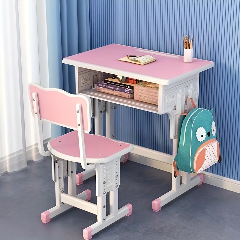 

Children Study Desk Desk Desk Training Class Chair Combination Set, Table And Chair Raised And