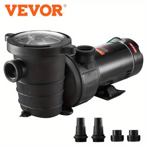 1 5 pump 115v 1100w 5280 gph with filter basket durable plastic etl certified ideal for above ground pools