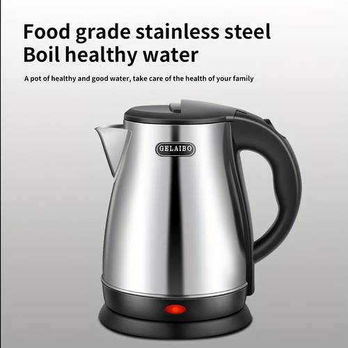 gelaibo electric kettle stainless steel electric kettle 1 8l large capacity fast kettle automatic anti dry burning