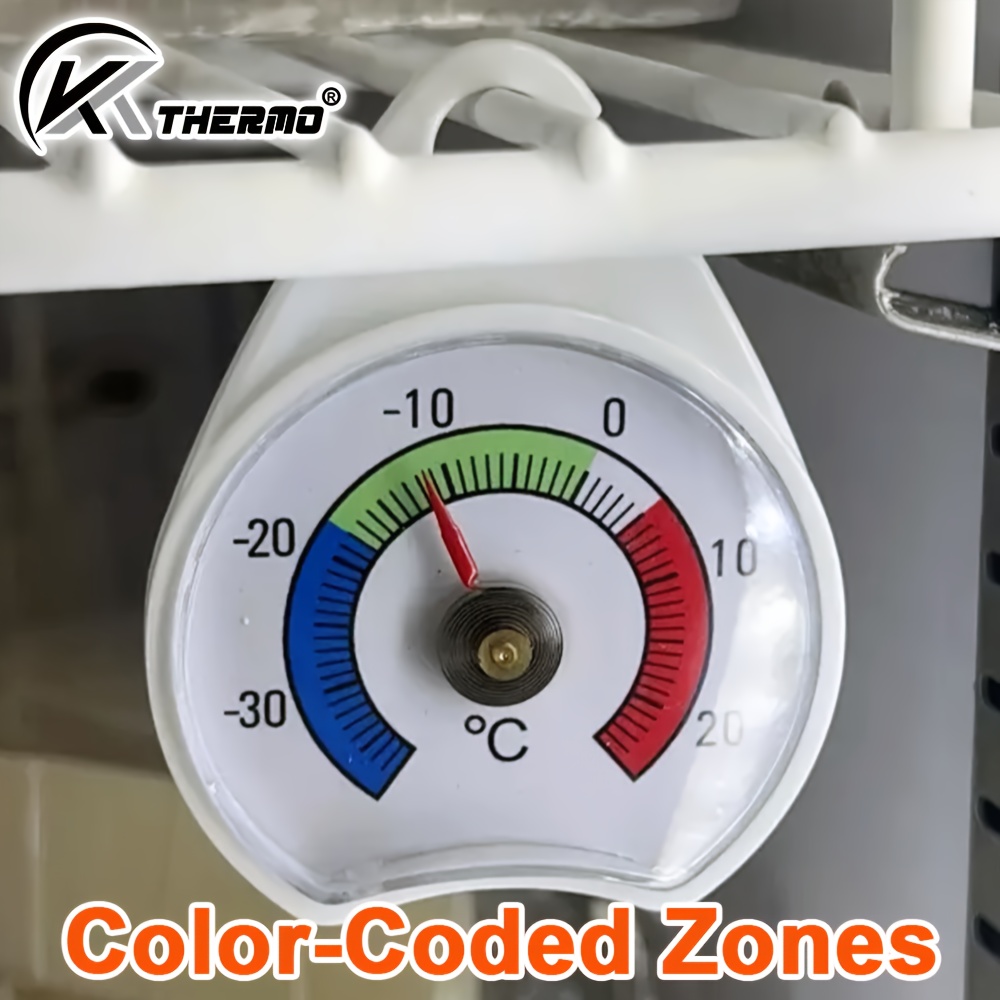 1 or 2pcs   refrigerator freezer thermometer with hook 30 c to 20   f to 68 f no battery needed clear   temperature gauge 30 c to 20 c for fridge freezer kitchen commercial use   with hook for easy hanging kitchen temperature monitor   dial durable construction fridge temperature monitor home cooks outdoor thermometer outdoor thermometer on window