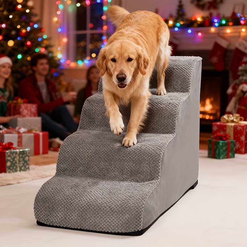 Rampa para mascotas en forma de escalera curva para perros, 1 pieza, escalera de trepad...
