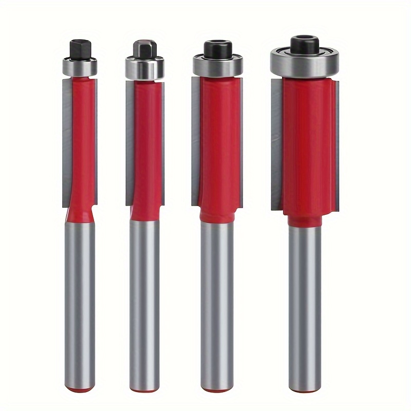 

Smooth & Precise Wood : 4pcs Professional Router Bit Set - And For Diy Projects