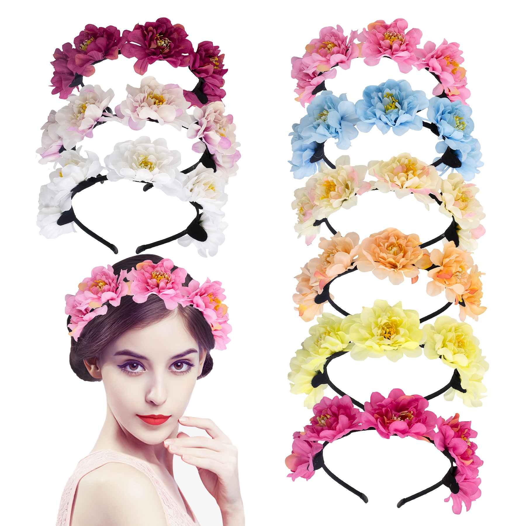 Hochzeit Braut Rosegold Haarreif Tiara Diadem Krone Silber Gold In - Foto 8