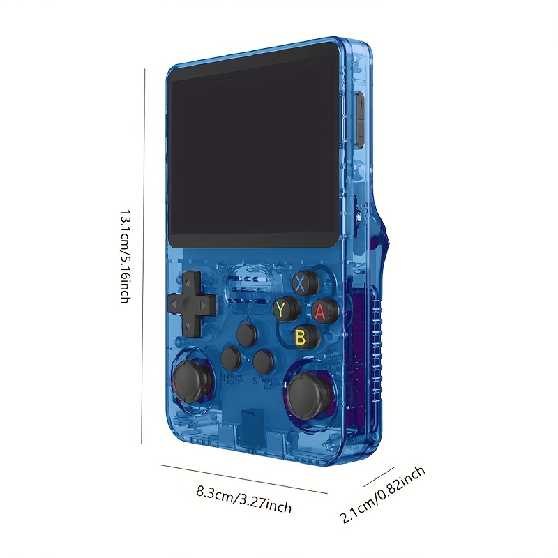  r36s classic entertainment with 3 5 portable machine usb charging abs material rechargeable lithium polymer battery no charger included in white black blue green purple details 2