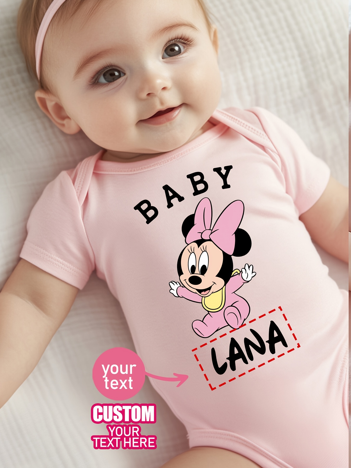 Aanpasbare Minnie Mouse babyromper
