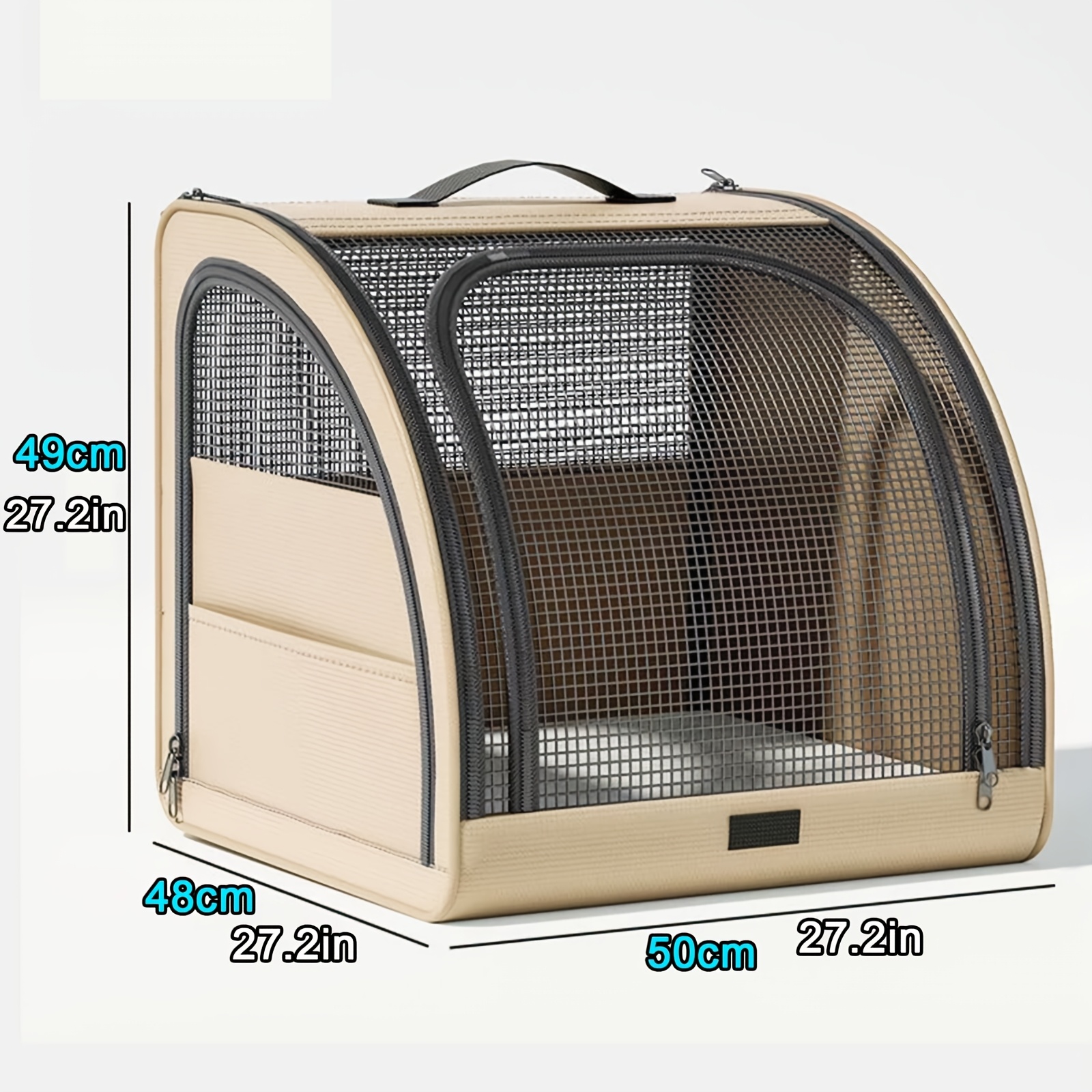 Pet Car Bed, Foldable Dog Cage, Rear Trunk, Passenger Travel Bag