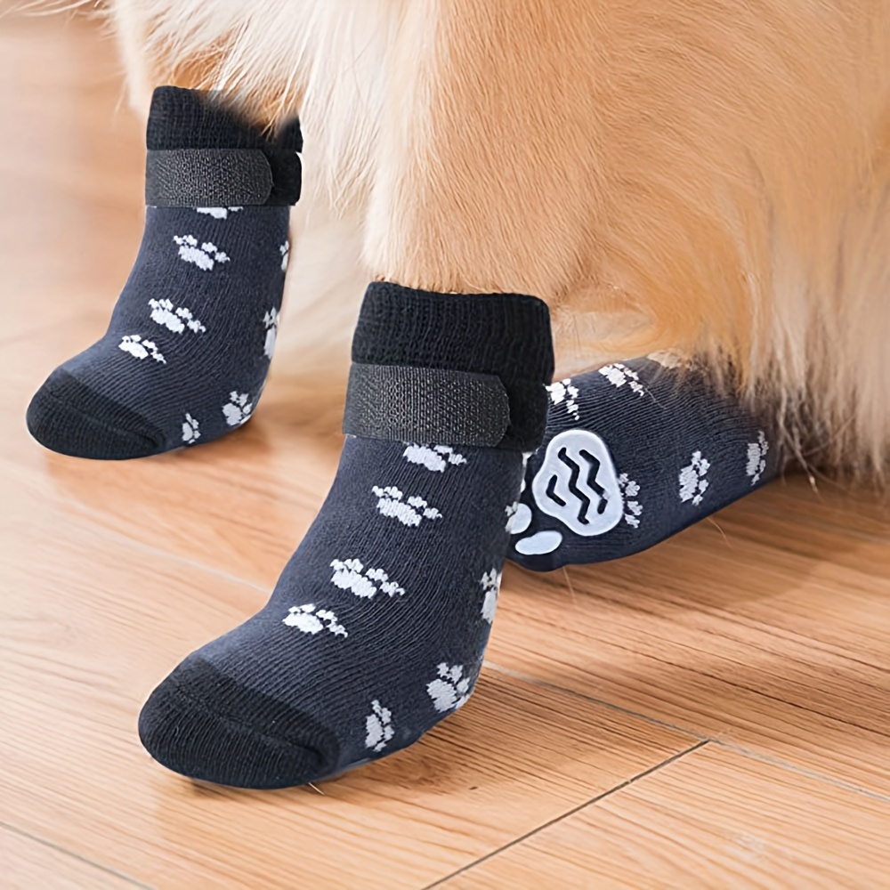 8pcs Non-Slip Dog Socks for Paw Protection
