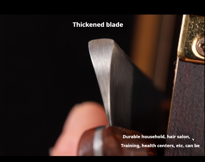 mens beard grooming kit premium straight razor with a   handle and carbon steel   grade shaving brush for facial contouring single edge razor professional throat razor and mens folding razor Product details 3