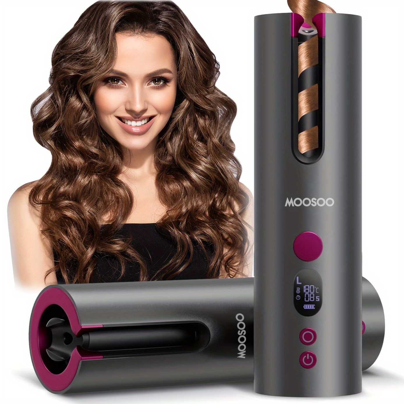 Battery hair curler best sale