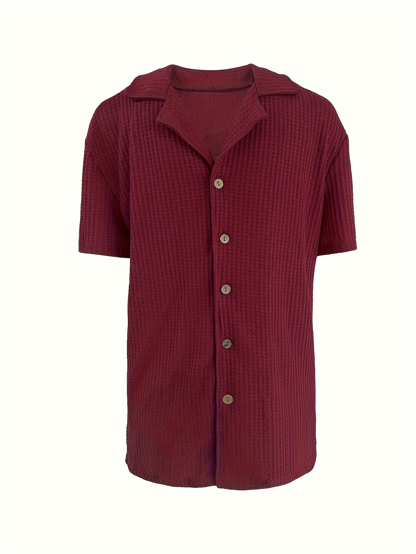 ανδρικό πουκάμισο casual με κουμπιά - κοντό μανίκι, μαύρο, ριμπ πουόλιστερ μείγμα, ελαφρύ & διαπνέον για άνοιξη/καλοκαίρι, πολυχρηστικό ανδρικό ένδυμα | σύγχρονο casual πουκάμισο | άνεση με σπάντεξ Στοιχεία είδους 3