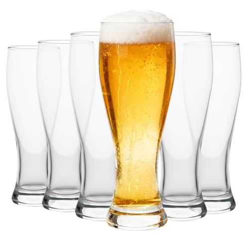 6 pack 15oz 20oz glass beer mugs beer festival glasses cups clear beverages cup set for restaurant holiday