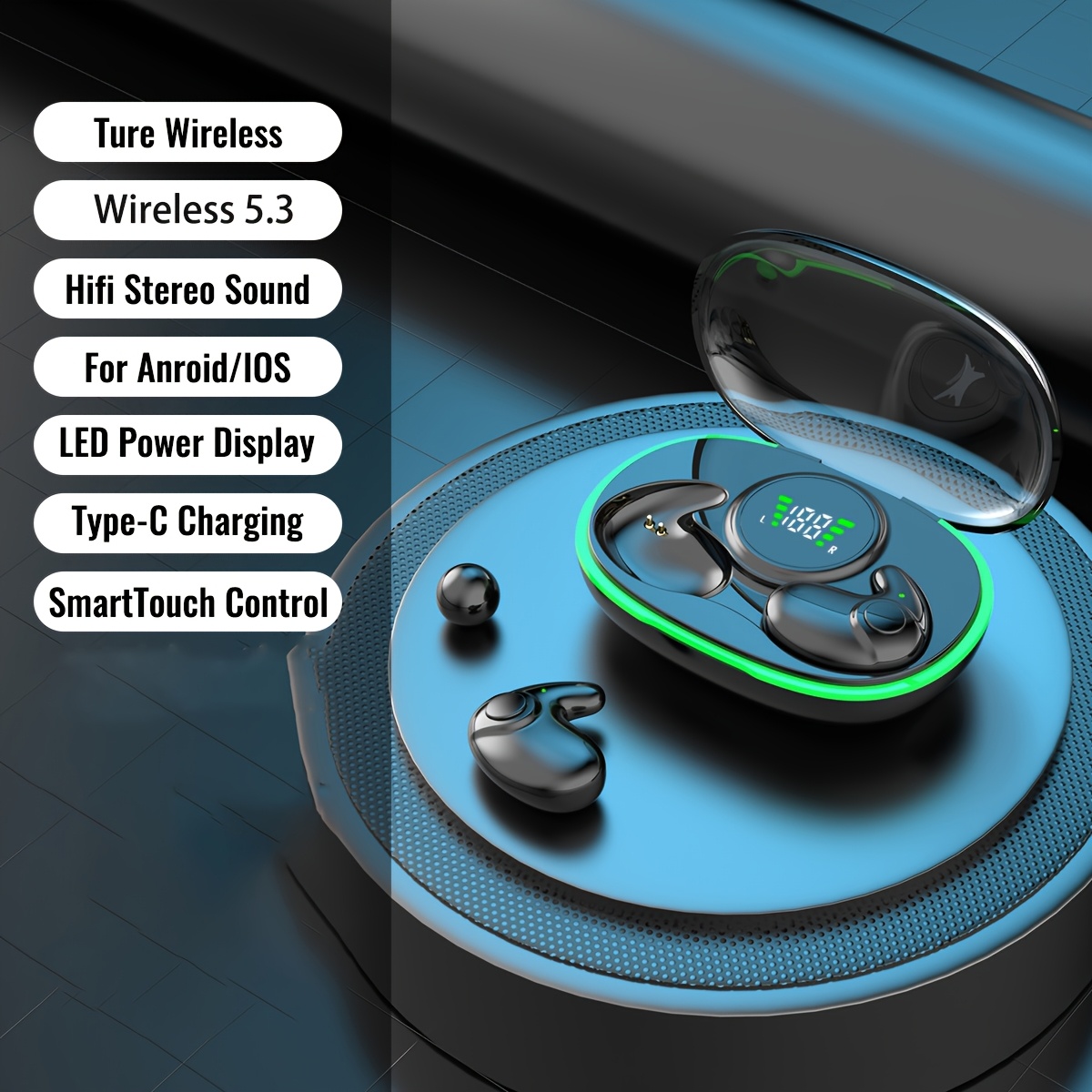 Ultra Small Mini Wireless Earphones, Invisible Wireless Sleep Earphones, , High-definition , Anti Slip, For Birthday Gifts, Valentine's Day Gifts, Christmas Gifts, And Gifts For Girlfriends And