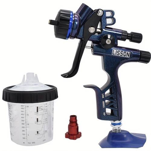 hvlp 5800g spray gun 1 3mm with no wash cup and adapter car painting tool spray air paint gun airbrush 260l min