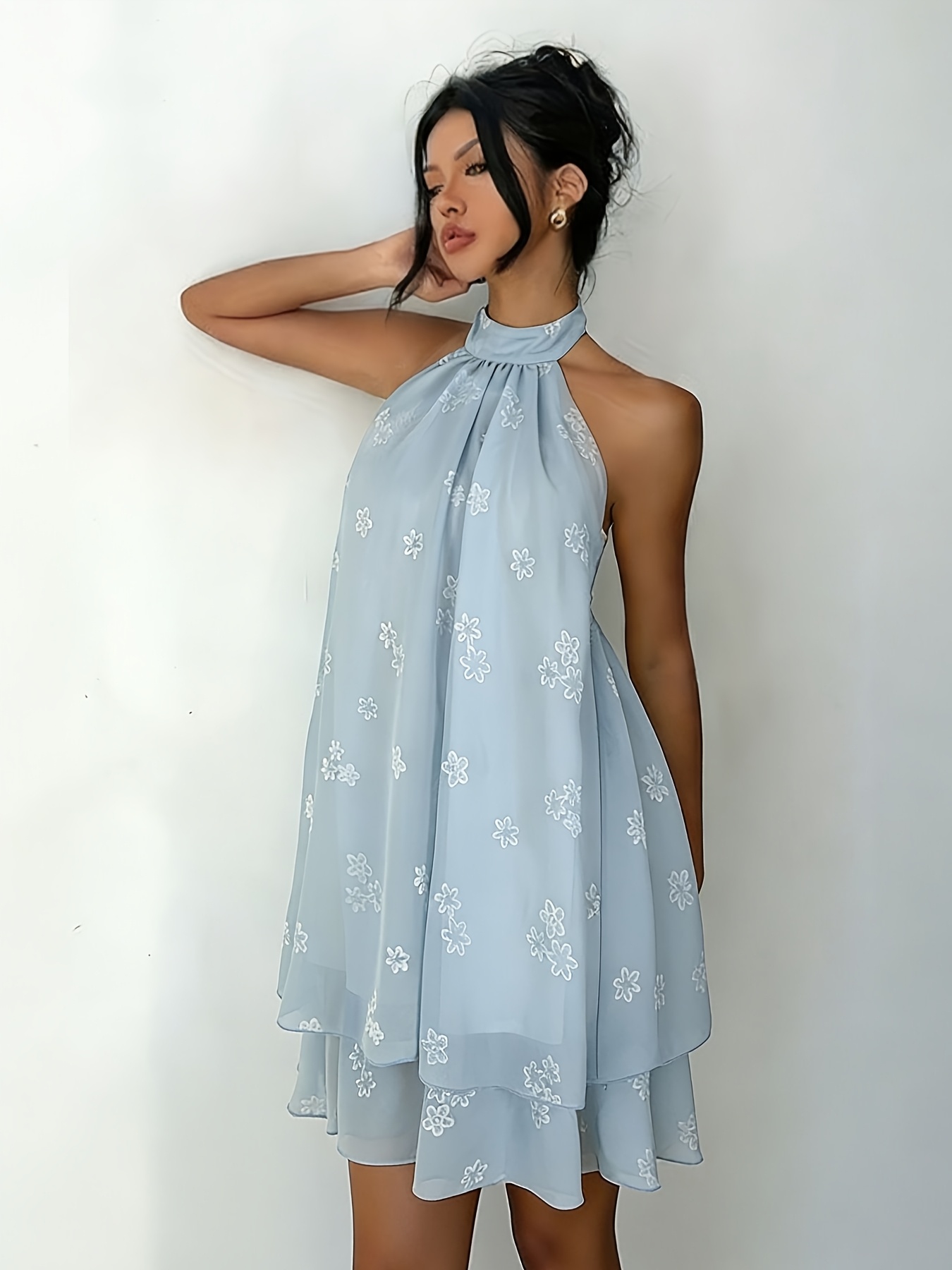 slim fit dress slacks Lexi Short Sleeve Fit & Flare Midi Dress – Marine Layer main image 0