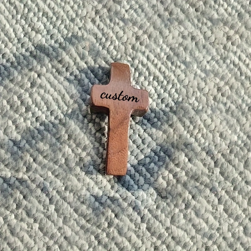 Personalized Custom Name "god Embraces You" Cross With Front , Engraved Back, Personalized Decoration, "god You" Portable Handheld Ornament, Christmas Gift, Easter Gift