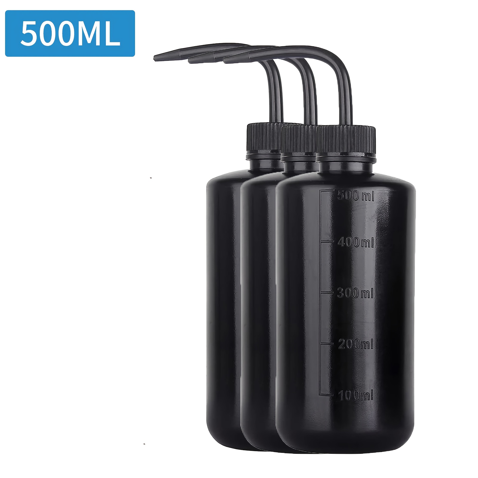 E-shop 3er-Set 250/500 ml Tattoo Sprühflasche, Sicherheitswaschflaschen aus Kunststoff, Lab Tattoo Quetschflasche, Tattoo Zubehör, Microblading Zubehör
