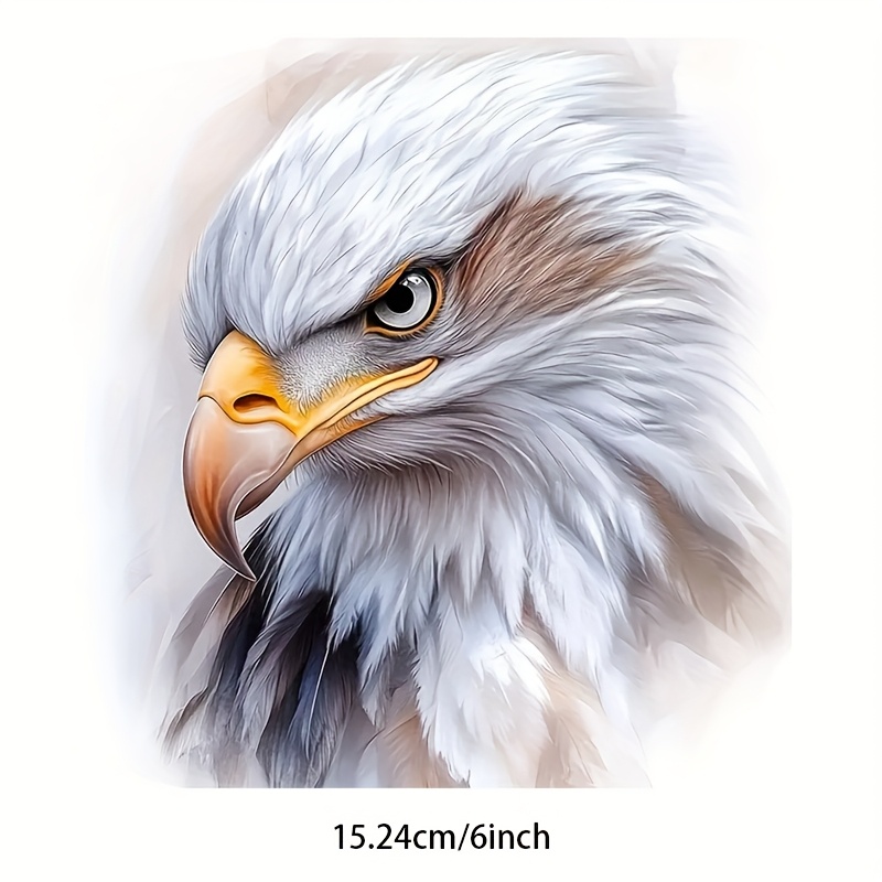6-inch Eagle Vinyl Sticker, Suitable For Cars, Laptops, Trucks, Motorcycles, Windows, Walls, And Smooth Surfaces - Adheres To Glass, Metal, And Ceramic
