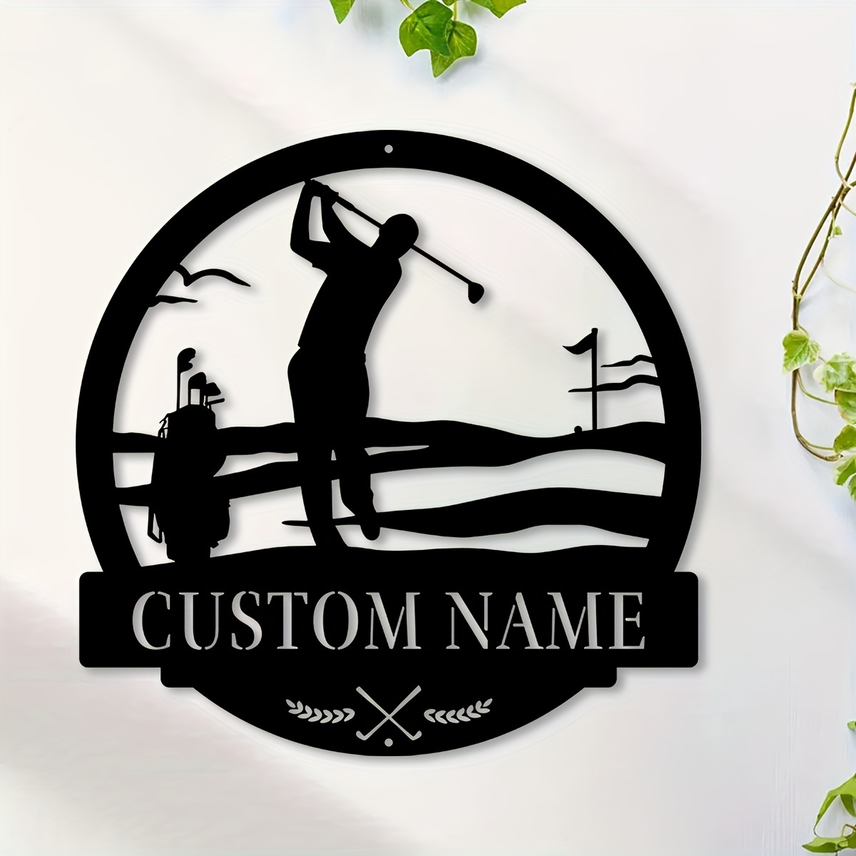 

1pc Custom Casual Golf Wall Art, Personalized Names Casual Golf Signs, Farmhouse Wall Decor, Metal Casual Golf Art, Custom Names Wall Decor For Porches, Patios, Gifts