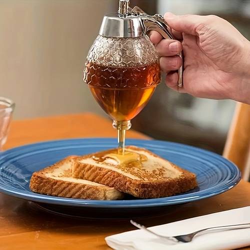 honey dispenser with stand suitable for and seasonings multifunctional kitchen gadget for olive oil chocolate sweetened milk