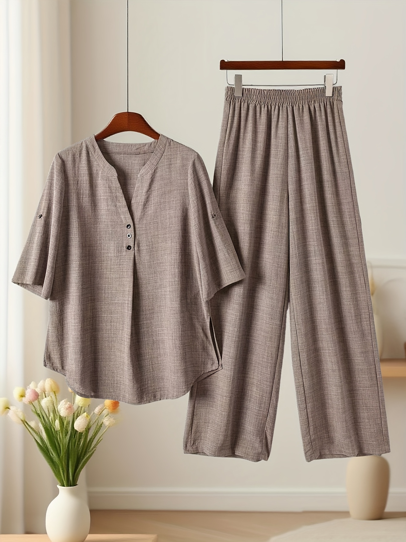 2025 summer new short sleeve stylish cool casual fashion simple 2pcs set