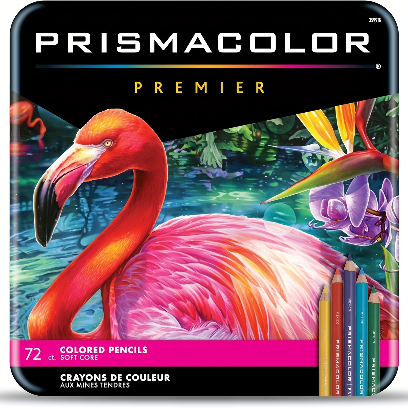 Prismacolor Premier Soft Core Colored Pencils, Assorted Colors, Set of 72 