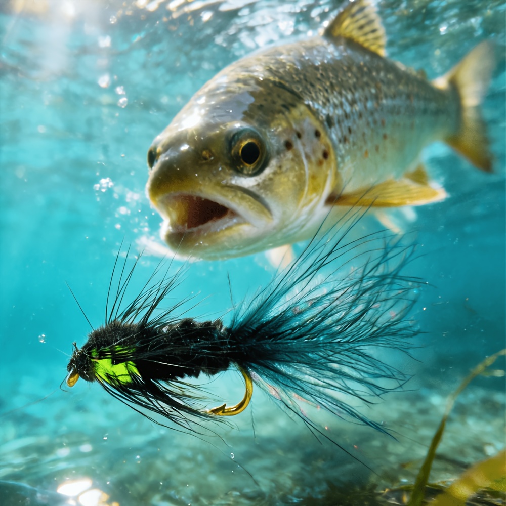item picture 5pcs with box wet flyfishing     streamers fly b ss bead head fishing flies for steelhead pike     fishing lures bait