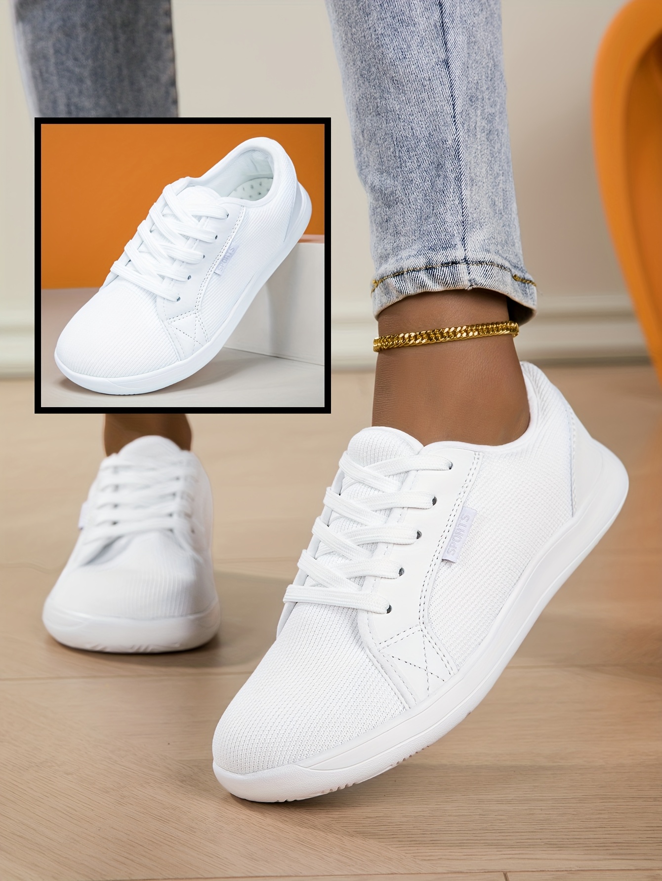 White Sneakers Wide Toe Box Womens Sneakers Leather Sneakers Skate