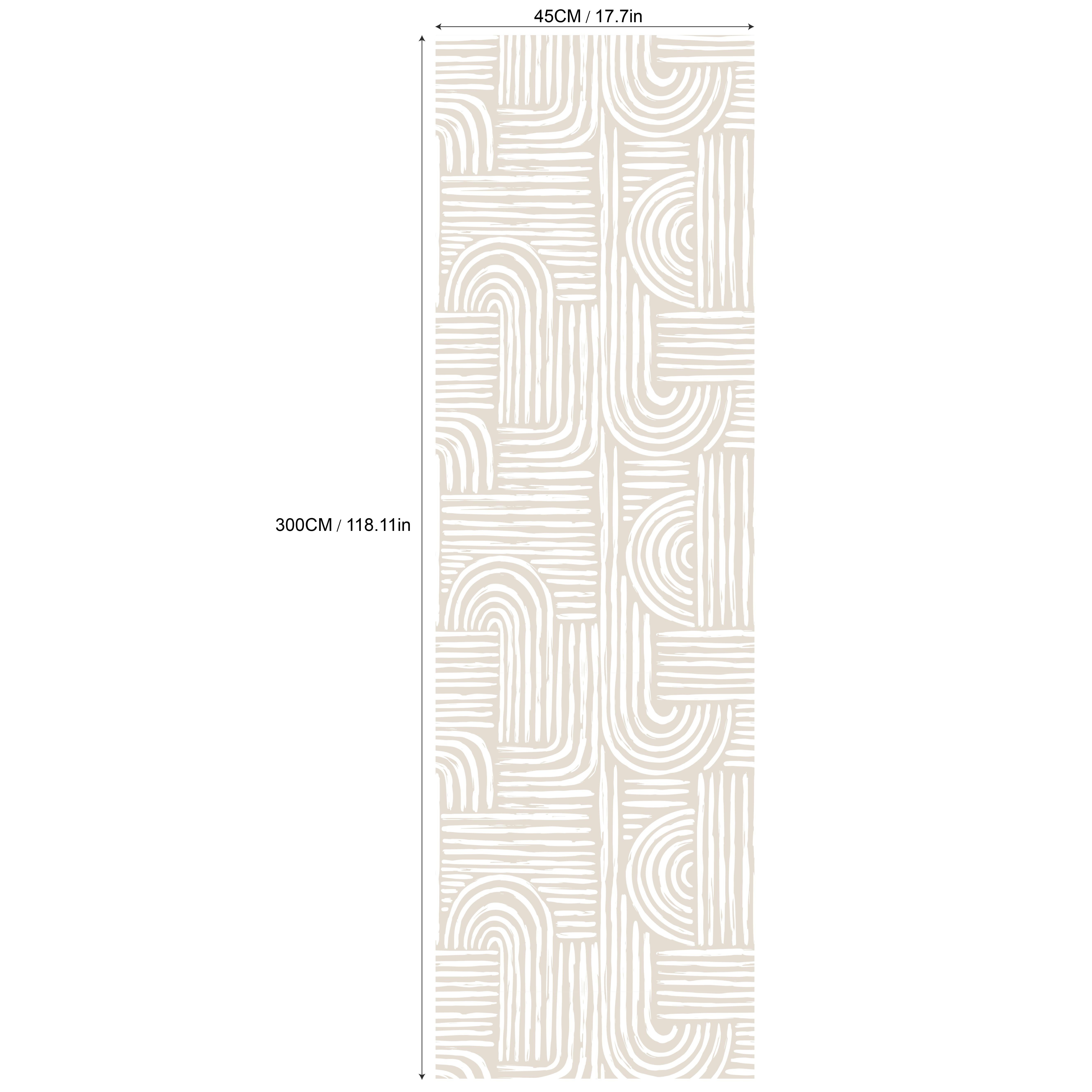 Classic Stripe Rope Texture Wallpaper - Waterproof, Removable Vinyl Contact Paper For Home Decor, 17.7" X 6.5/9.8ft Roll