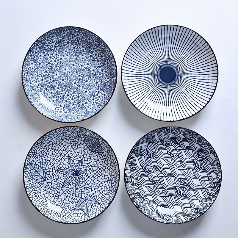 Image of 4 Ceramic Dinner Plates For Home Use