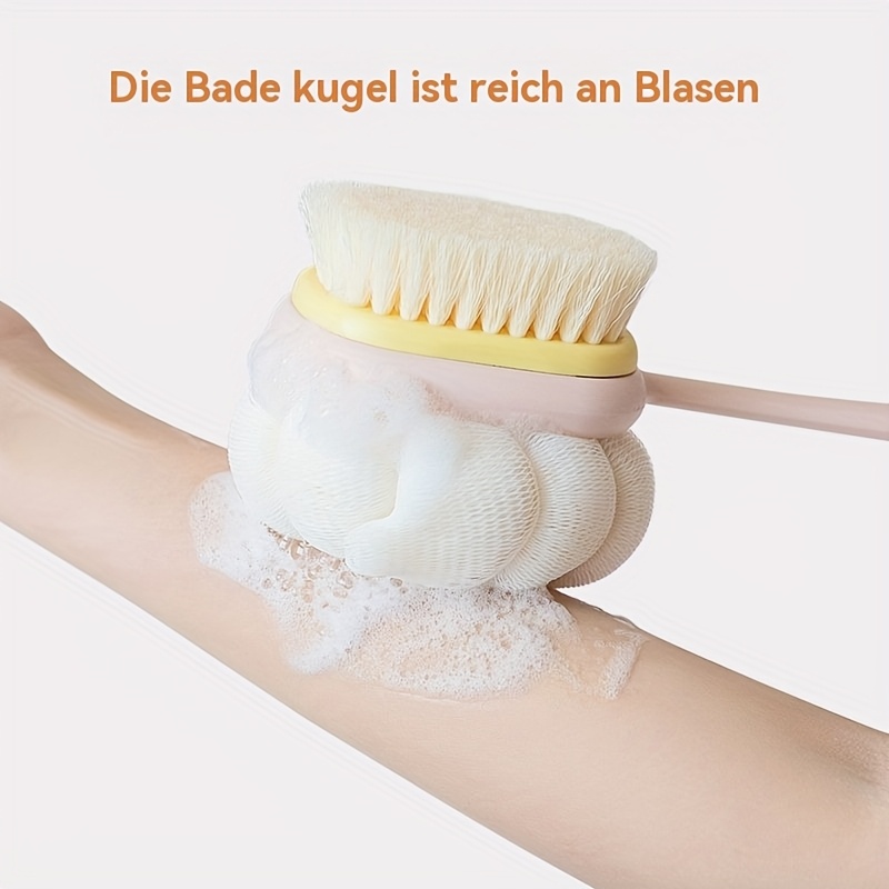 2er-Set Luffa-Badebürsten Mit Langem Griff – Weicher Rücken-Schrubber Für Dusche & Bad | Ideal Für Peeling & Durchblutung