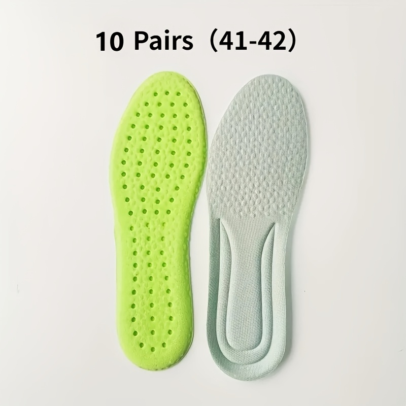 TEMU 10 Pairs Of Super Comfortable Arch Support Insoles, Quick Drying And Sweat Absorbing, Comfortable Cushioning, Replacement Foot Pads And