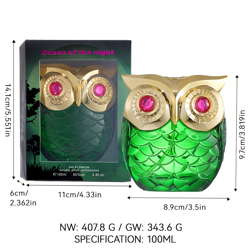 Image of Perfume In A Unique Owl-shaped Bottle With Gift Box Packaging, Long-lasting And Personal Fragrance, Suitable For Holiday Gifts.