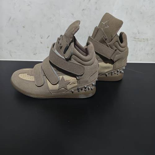 vintage rivet high top shoes for women 2026 fall winter new arrival casual platform sneakers with built in height increase stylish and trendy women shoes