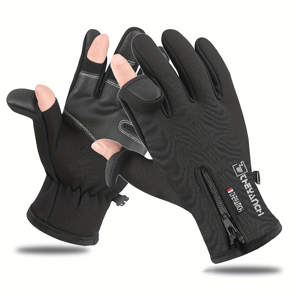 

Byxas 1 Pair Of Unisex Warm, Non-slip Touchscreen Winter Gloves, Padded Waterproof, Non-slip, - For Outdoor Sports, Cycling, Skiing, Hiking