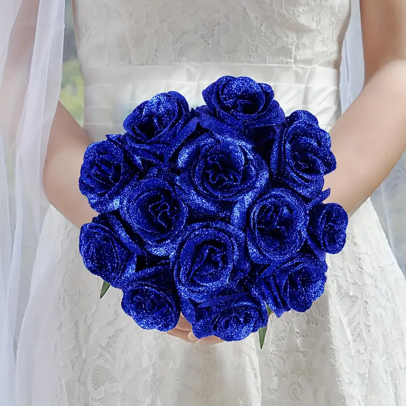 12pcs glitter rose black flowers artificial roses valentines - Temu 12pcs glitter rose black flowers artificial roses valentines - Temu
