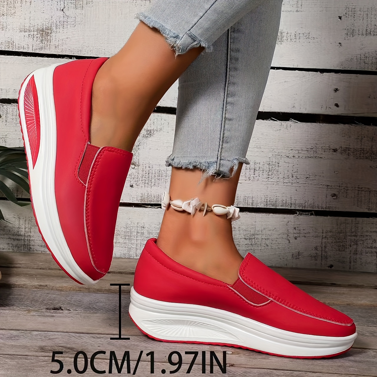 zapatillas mujer zapatos casuales bajos rojos Temu Mexico