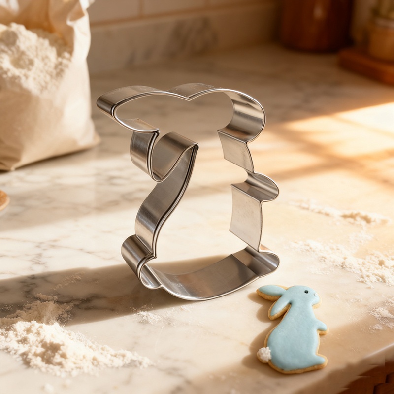Hardware Easter Series Cookie Cutter Set, Stainless Steel Rabbit Cookie Cutters