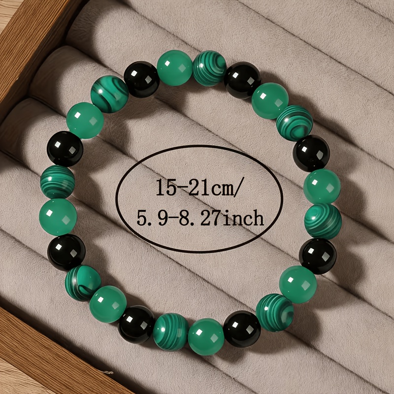 Bohemian Malachite Chakra Bracelet, Elegant Gift