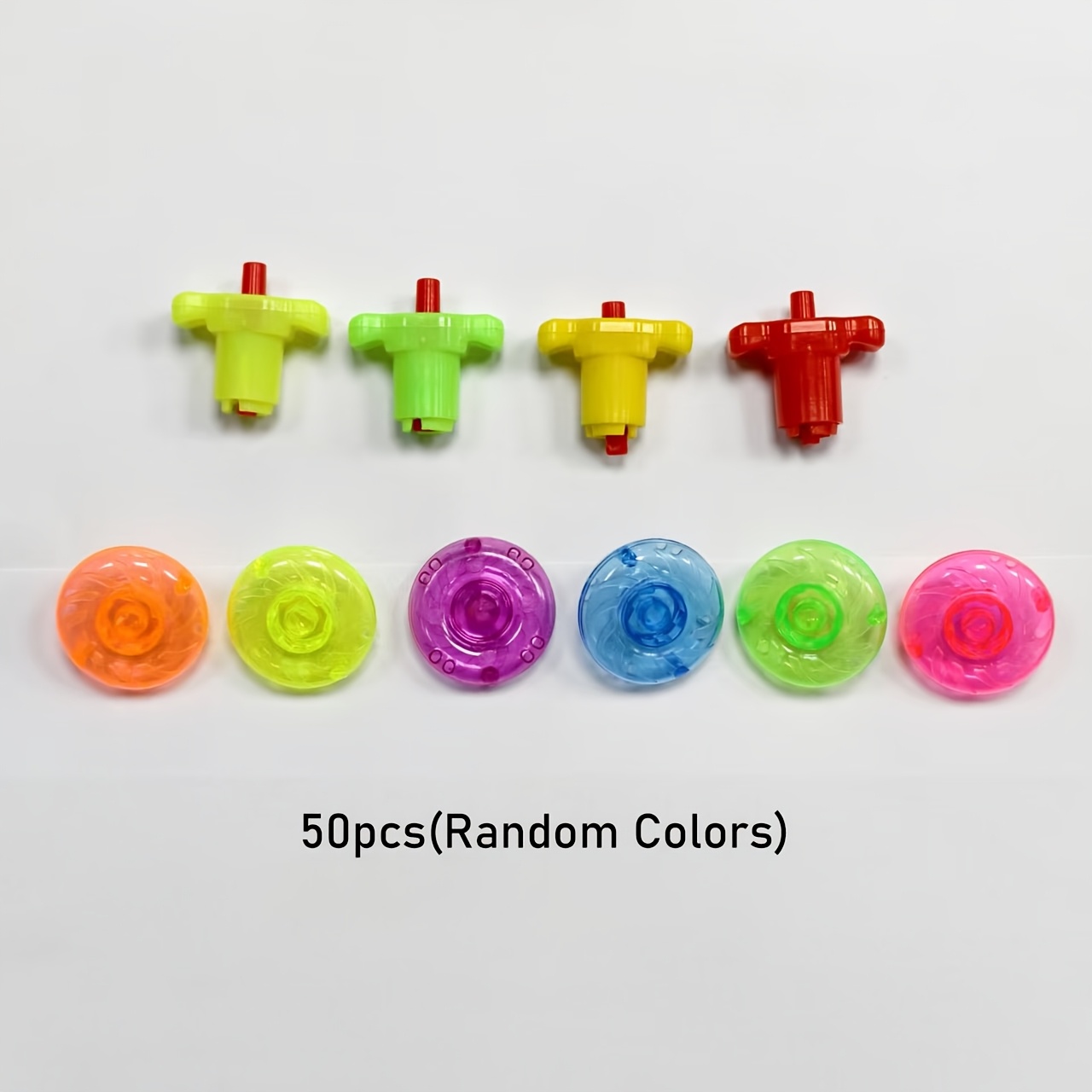 TEMU 50 pièces Mini Toupies, Jouets Colorés à à , Cadeaux de Fête pour Enfants, Récompenses de Classe, Remplissages pour Sacs Cadeaux d'Halloween et