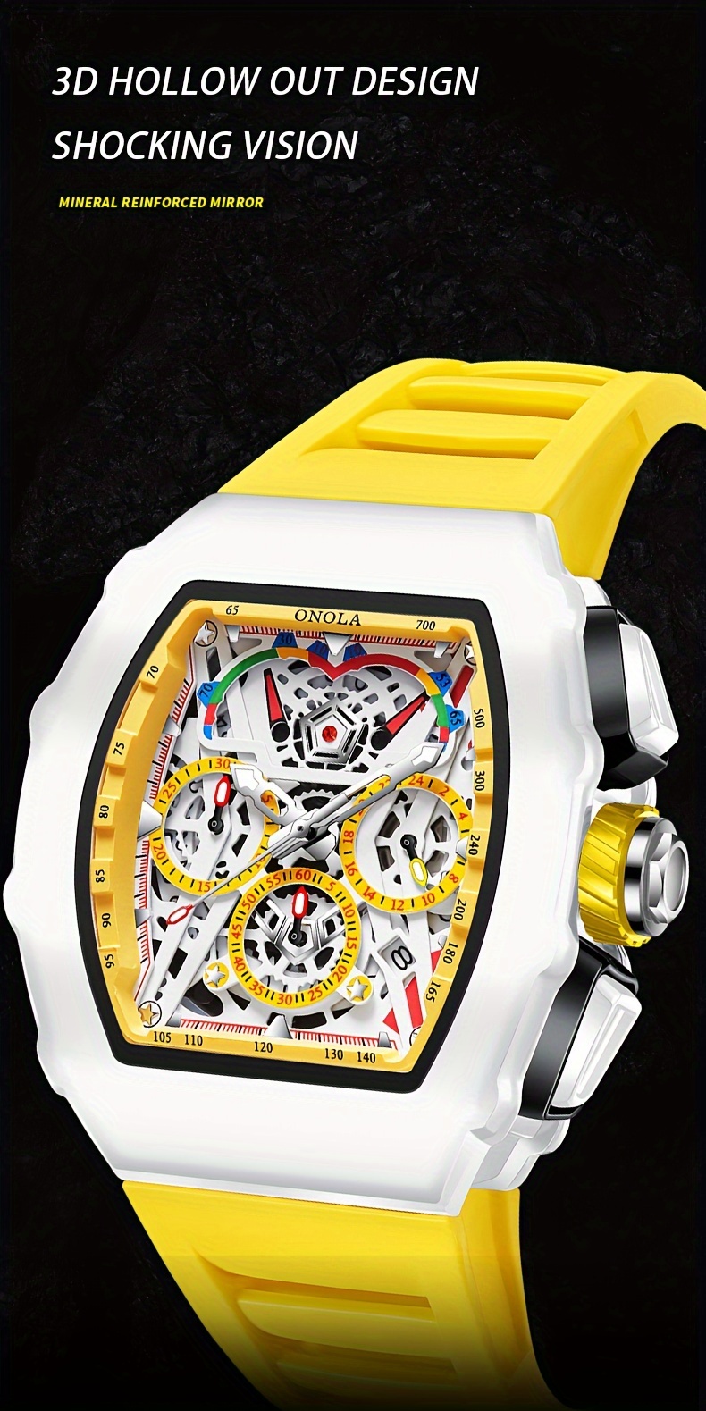 brand mens quartz watch   shape multifunctional chronograph date display 3atm waterproof suitable for daily wear and   occasions fathers day gift the   for gift   Product details 6