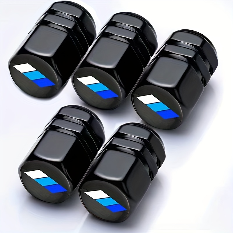 Image of 5pcs Car Wheel Tire Valve Stem Caps Cover Metal Aluminum Alloy Car Truck Additions, Valve Cap Chrome Plated Tire Cover For Auto Motorcycles Trucks Bikes