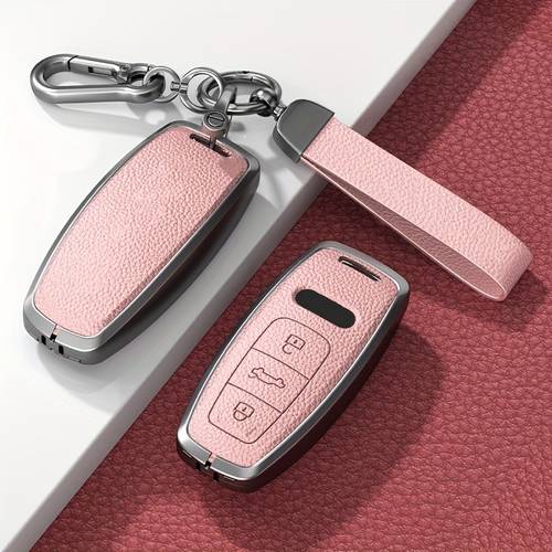 1pc premium alloy key fob cover for for models a3 a6 a7 a8 q6 q7 q8 s3 s6 s7 s8 rs6 rs7 3 and sq7 auto accessories key holder durable car key cover accessorie