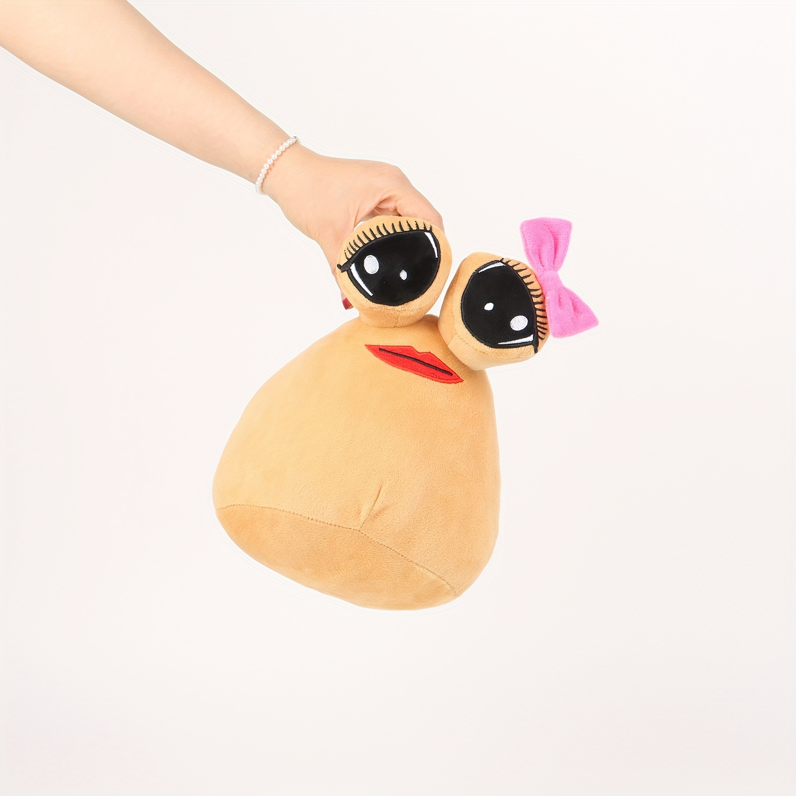 light brown pou plush toy soft cuddly Temu Canada