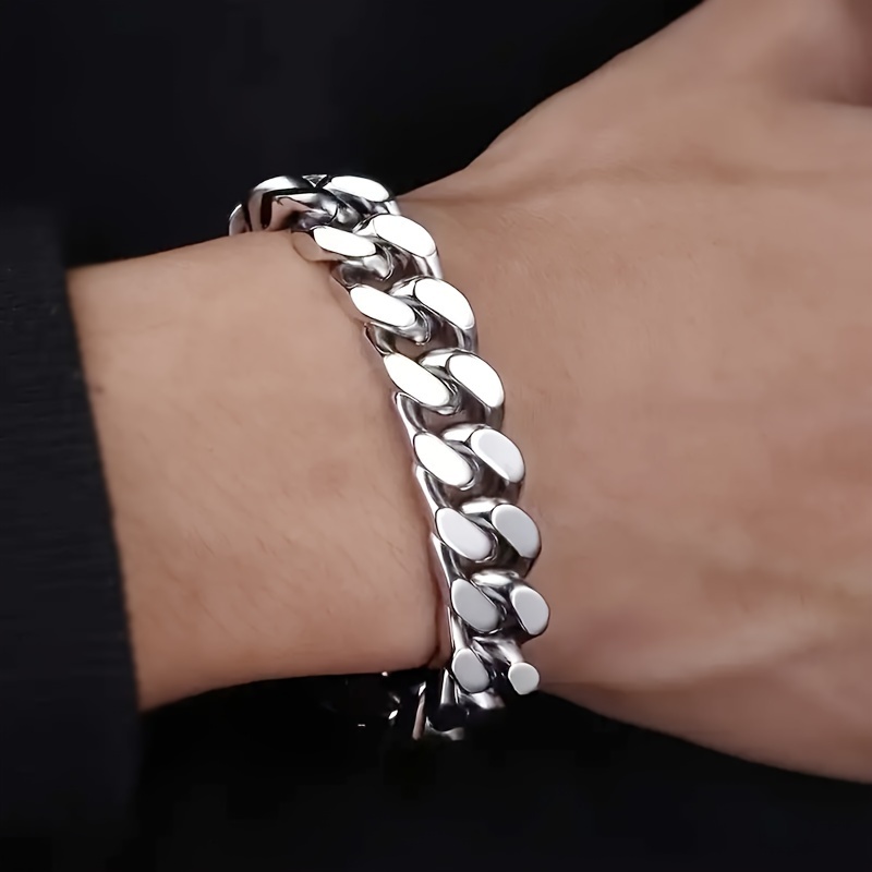 

[top-] Stainless Steel Y2k- Bracelet - Hypoallergenic, Water- & - For , , 's Day