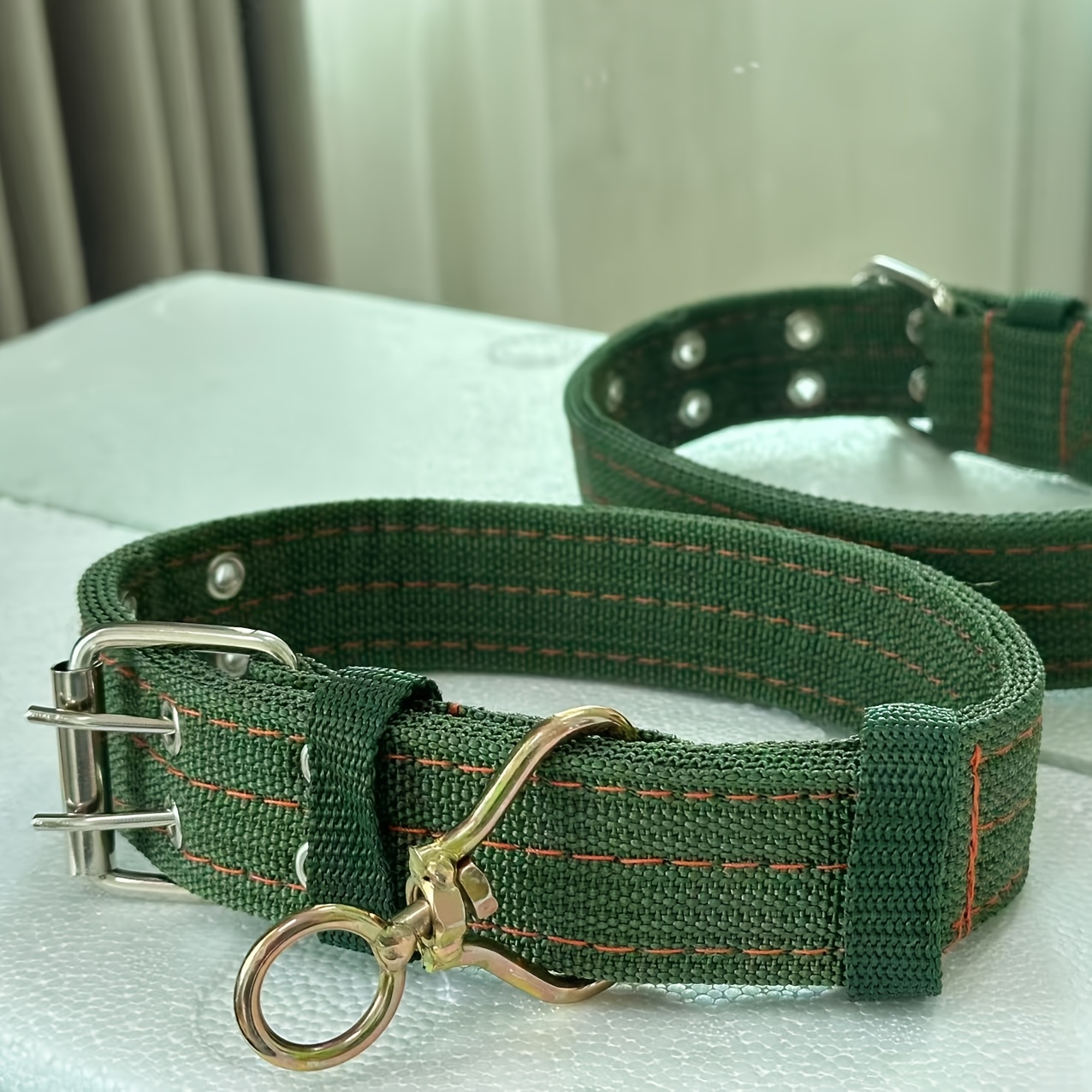 TEMU Collar Anti-Violencia Ancho para Perros Medianos y Grandes, Universal Giratorio, Collar de Capas, Hebilla de , Ajustable, Collar de Cuello