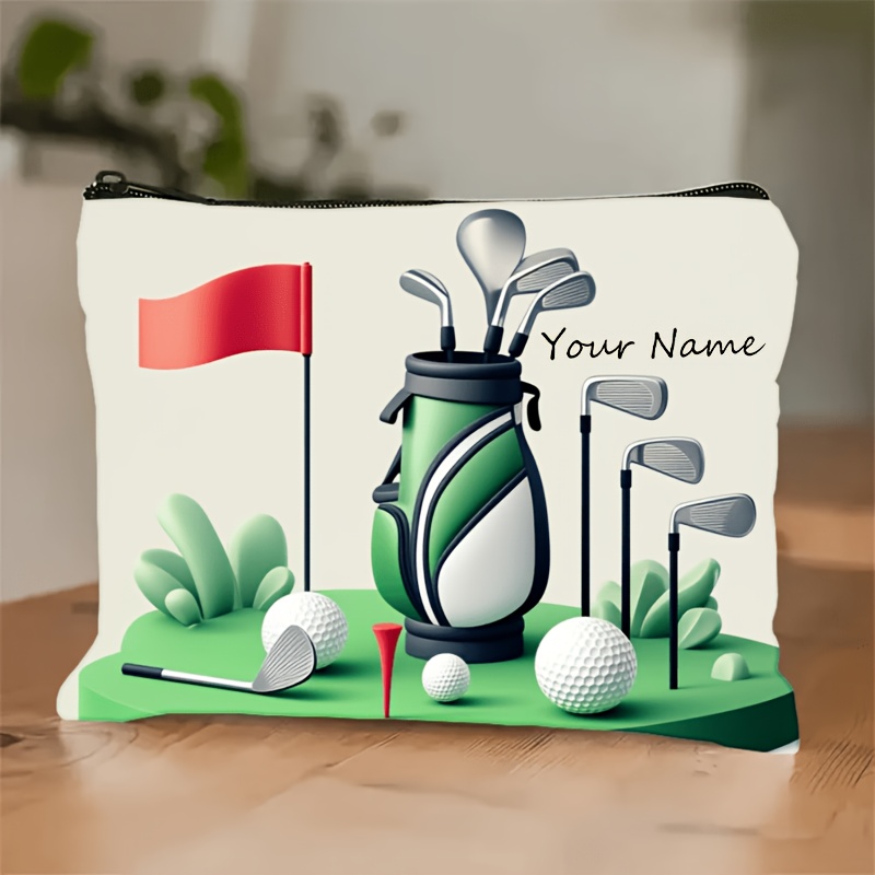 TEMU 1pc Women's Handbag, Custom Name/text, Stackable Golf Course Accessory | Portable Golf Bag, Suitable For Practice, Competition, And Casual Play,