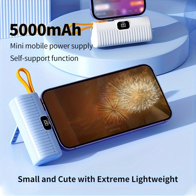 

Capsule Shape 5000mah Mini Portable Charger - Power Bank For Iphone Series, Travel-ready Cell Phone Battery Pack, Perfect For On-the-go Use With Iphone 14, 13, 12, 11, X, 8, 7, 6